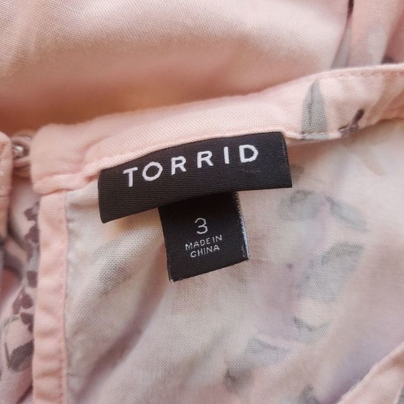 Torrid Floral Hi-Lo Challis Dress - Picture 3 of 8